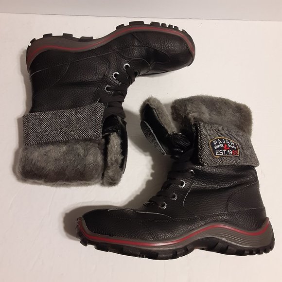 Pajar Canada Women's Black Winter Waterproof Boots Size 8 - Picture 4 of 10